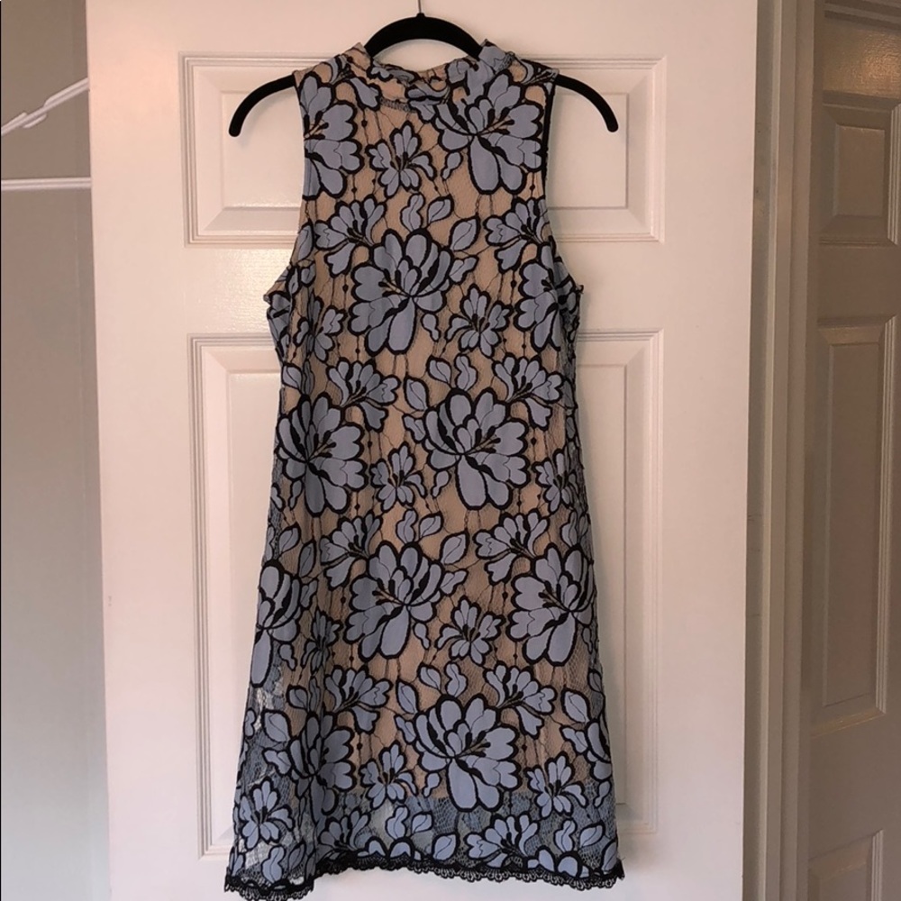 Tracy Reese Dress with light blue floral lace